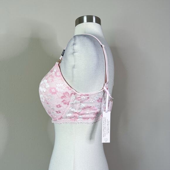 NEW Victoria’s Secret |  Nursing Body Victoria Pink Lace Breastfeeding Bra 34DDD - Picture 6 of 7